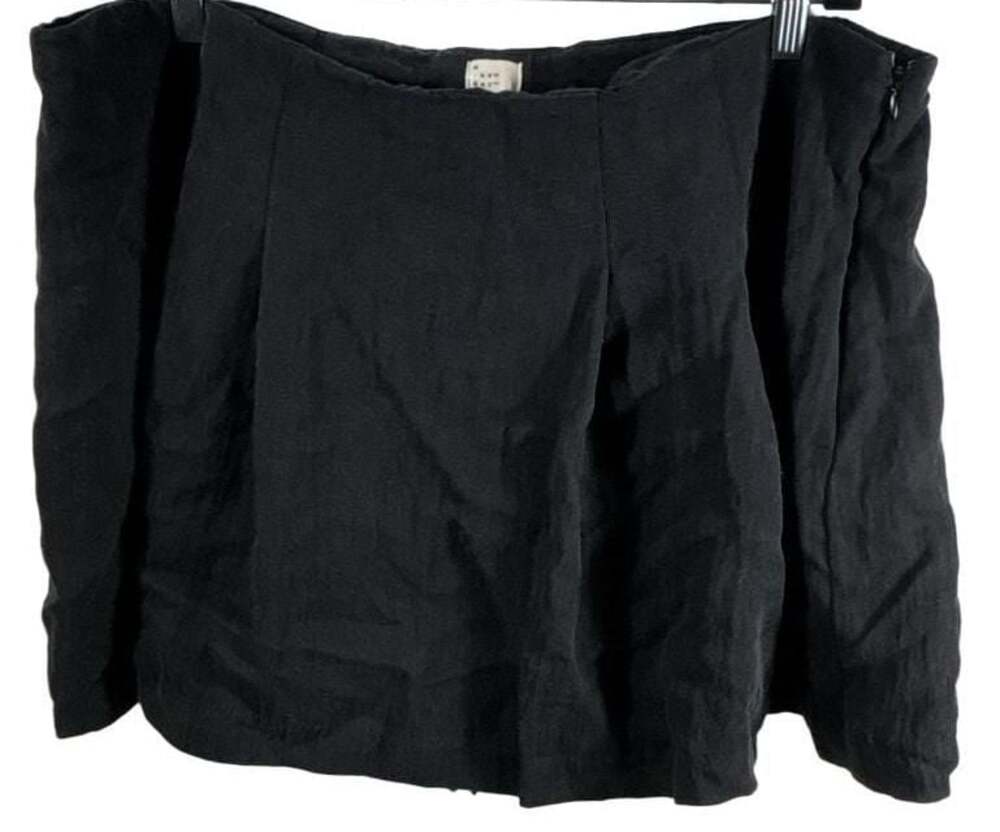 A New Day Black Pleated Mini Skirt Size 17